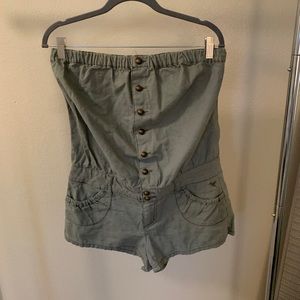 Strapless Utility Romper